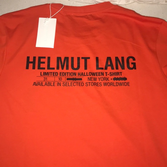 Helmut lang orange shirt Clearance